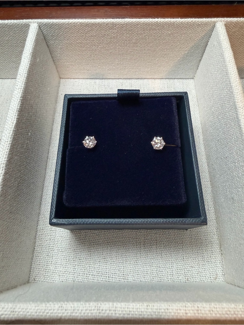 Blue Nile 1/4 CTW Lab-Grown Diamond Stud Earrings 14K White Gold